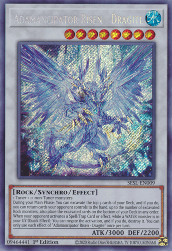 Adamancipator Risen - Dragite - SESL-EN009 Secret Rare 1st Edition