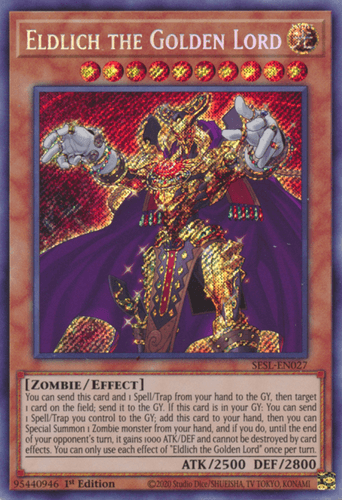 Eldlich the Golden Lord - SESL-EN027 Secret Rare 1st Edition