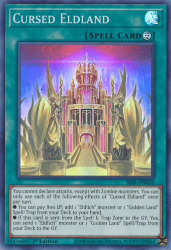 Cursed Eldland - SESL-EN028 Super Rare 1st Edition