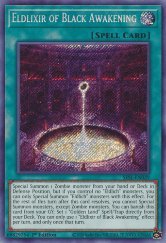 Eldlixir of Black Awakening - SESL-EN029 Secret Rare 1st Edition