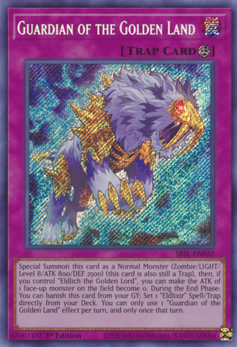 Guardian of the Golden Land - SESL-EN032 Secret Rare 1st Edition