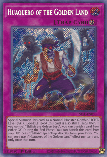 Huaquero of the Golden Land - SESL-EN033 Secret Rare 1st Edition