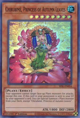 Chirubimé, Princess of Autumn Leaves - SESL-EN054 Super Rare 1st Edition
