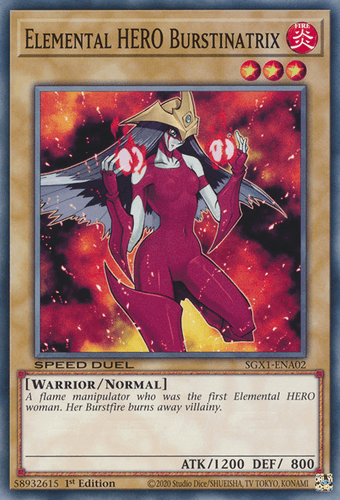 Elemental HERO Burstinatrix - SGX1-ENA02 Common 1st Edition