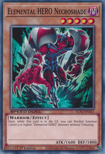 Elemental HERO Necroshade - SGX1-ENA11 Common 1st Edition