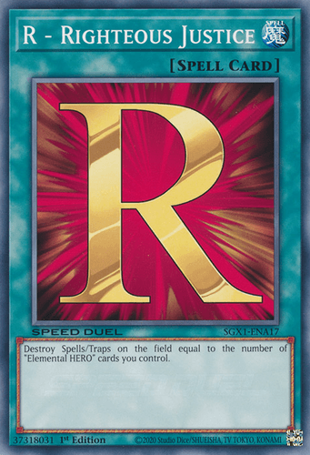 R - Righteous Justice - SGX1-ENA17 Common 1st Edition