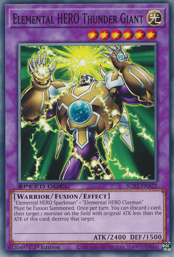 Elemental HERO Thunder Giant - SGX1-ENA22 Common 1st Edition