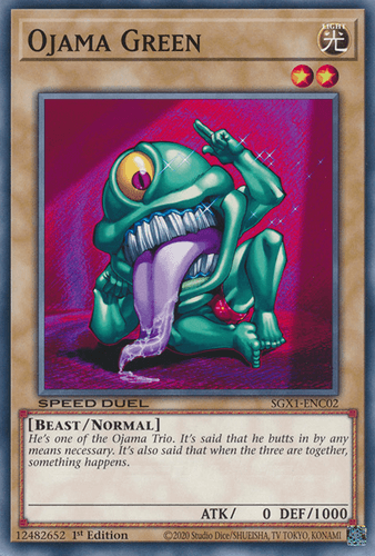 Ojama Green - SGX1-ENC02 Common 1st Edition