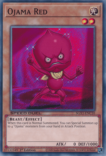 Ojama Red - SGX1-ENC10 Common 1st Edition