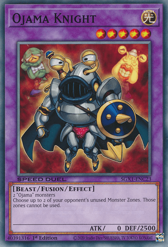 Ojama Knight - SGX1-ENC23 Common 1st Edition
