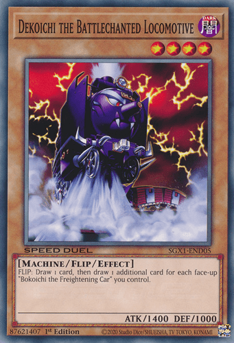 Dekoichi the Battlechanted Locomotive - SGX1-END05 Secret Rare 1st Edition