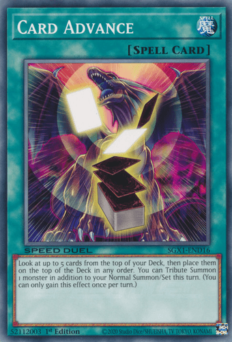 Card Advance - SGX1-END16 Common 1st Edition