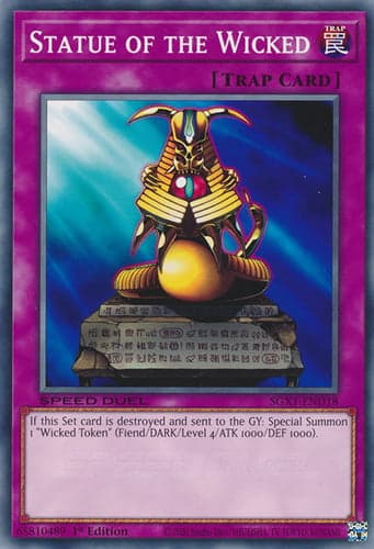 Statue of the Wicked - SGX1-END18 Common 1st Edition