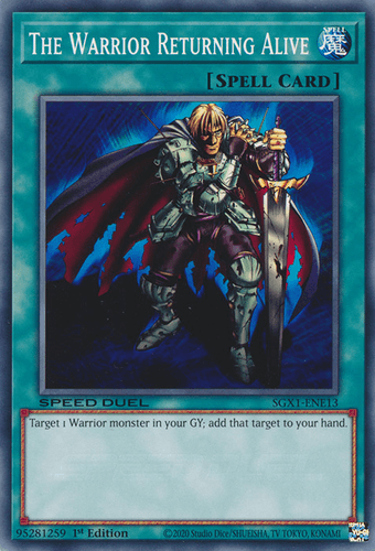 The Warrior Returning Alive - SGX1-ENE13 Common 1st Edition