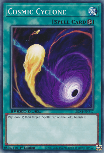 Cosmic Cyclone - SGX1-ENE17 Common 1st Edition