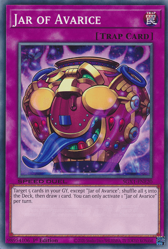 Jar of Avarice - SGX1-ENE20 Common 1st Edition