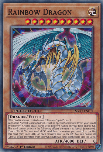 Rainbow Dragon - SGX1-ENF01 Common 1st Edition