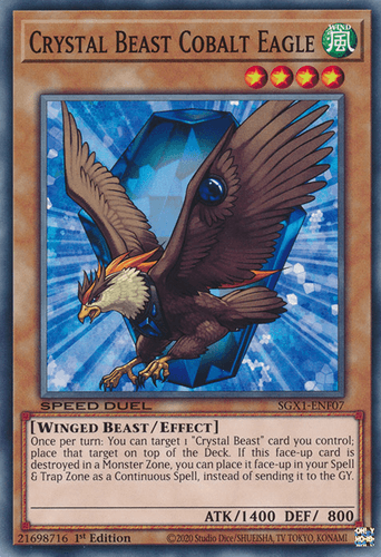 Crystal Beast Cobalt Eagle - SGX1-ENF07 Common 1st Edition