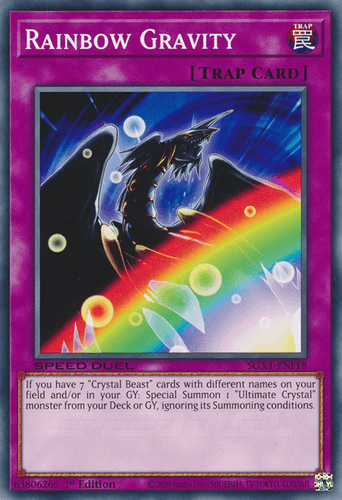 Rainbow Gravity - SGX1-ENF18 Common 1st Edition