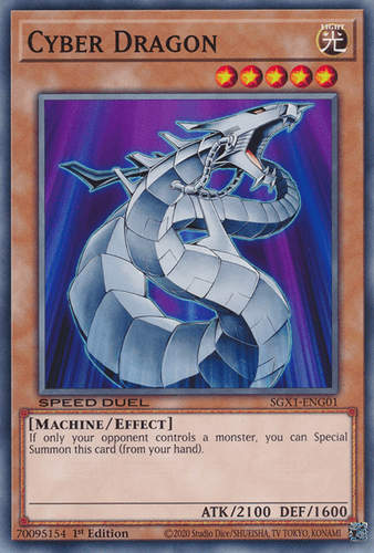 Cyber Dragon - SGX1-ENG01 Secret Rare 1st Edition