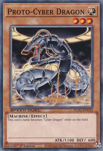 Proto-Cyber Dragon - SGX1-ENG03 Common 1st Edition