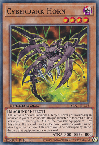 Cyberdark Horn - SGX1-ENG05 Common 1st Edition