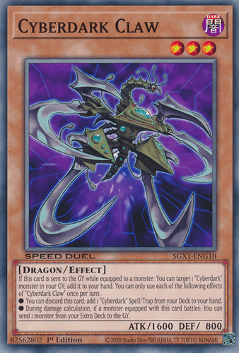 Cyberdark Claw - SGX1-ENG10 Common 1st Edition