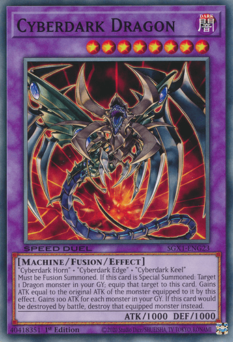 Cyberdark Dragon - SGX1-ENG23 Common 1st Edition