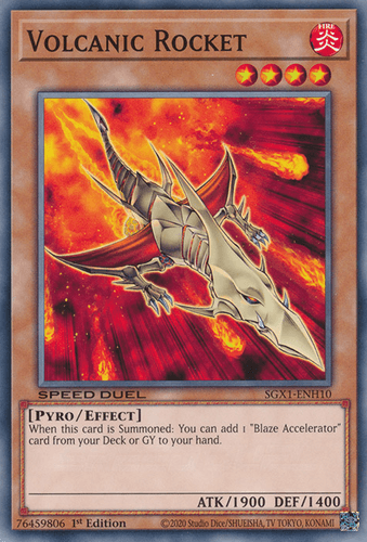 Volcanic Rocket - SGX1-ENH10 Secret Rare 1st Edition