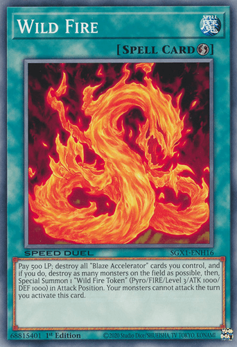 Wild Fire - SGX1-ENH16 Common 1st Edition