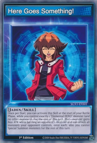 Here Goes Something! - SGX1-ENS01 Common 1st Edition