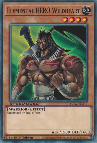 Elemental HERO Wildheart - SGX2-ENA10 Common 1st Edition