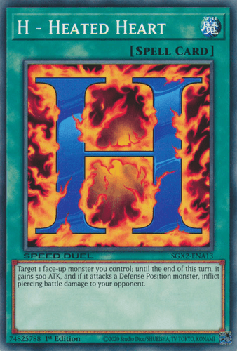 H - Heated Heart - SGX2-ENA13 Common 1st Edition