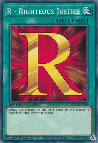 R - Righteous Justice - SGX2-ENA14 Common 1st Edition