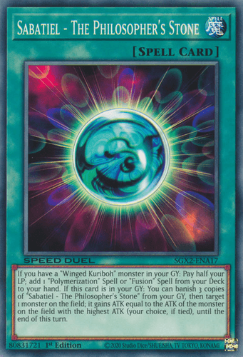 Sabatiel - The Philosopher's Stone - SGX2-ENA17 Common 1st Edition