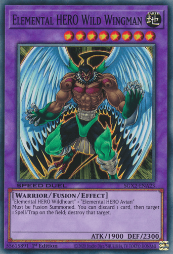 Elemental HERO Wild Wingman - SGX2-ENA23 Common 1st Edition