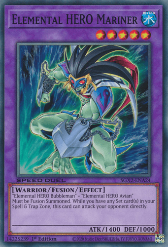 Elemental HERO Mariner - SGX2-ENA24 Common 1st Edition