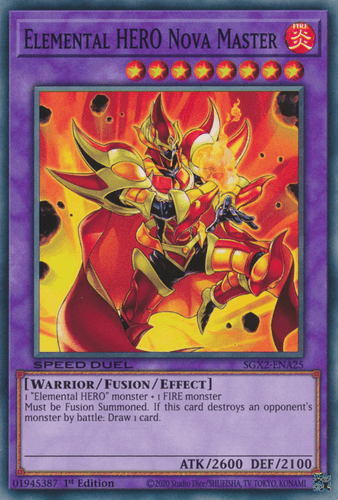 Elemental HERO Nova Master - SGX2-ENA25 Common 1st Edition