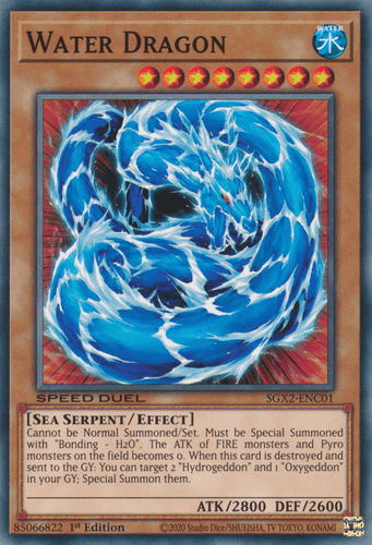 Water Dragon - SGX2-ENC01 Common 1st Edition