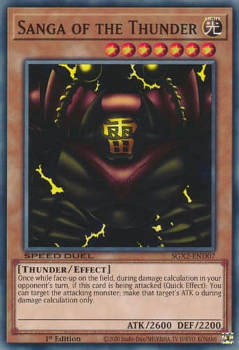 Sanga of the Thunder - SGX2-END07 Secret Rare 1st Edition