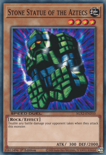Stone Statue of the Aztecs - SGX2-END10 Common 1st Edition
