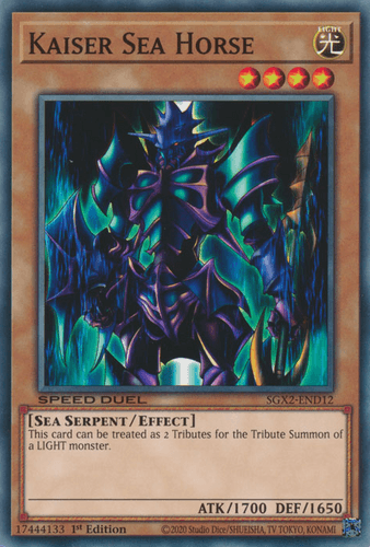 Kaiser Sea Horse - SGX2-END12 Common 1st Edition