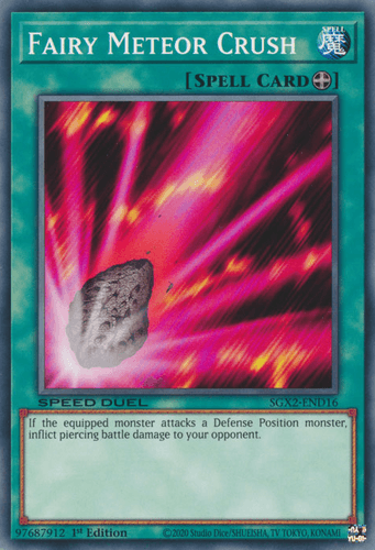 Fairy Meteor Crush - SGX2-END16 Common 1st Edition