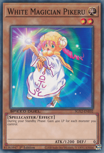 White Magician Pikeru - SGX2-ENE02 Common 1st Edition