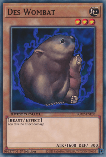 Des Wombat - SGX2-ENE03 Common 1st Edition