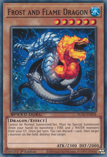 Frost and Flame Dragon - SGX2-ENE04 Common 1st Edition