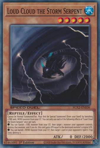 Loud Cloud the Storm Serpent - SGX2-ENE06 Common 1st Edition