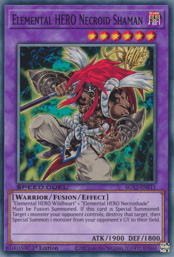 Elemental HERO Necroid Shaman - SGX2-ENE11 Common 1st Edition