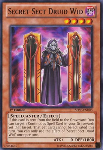 Secret Sect Druid Wid - SHSP-EN008 Common 1st Edition