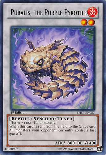 Puralis, the Purple Pyrotile - SHSP-EN057 Rare 1st Edition